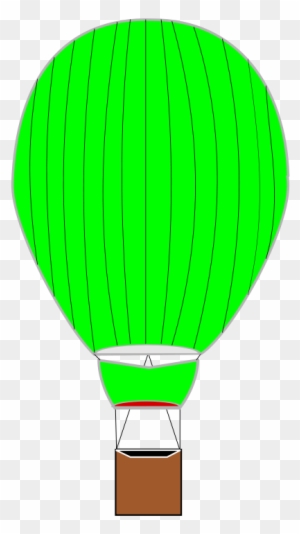 Hot Air Balloon Clip Art - Green Hot Air Balloon Clip Art