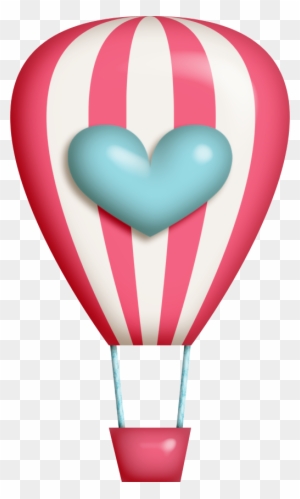Hot Air Balloon Clipart Kawaii - Cute Hot Air Balloon Dot Clipart