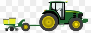 Green Tractor Clip Art John Deere Free Cliparts - Clipart Farm Tractor