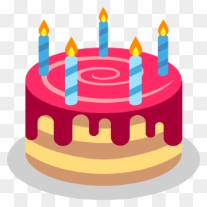 Birthday Cake Emoji Vector Icon Free Download Vector - Happy Birthday 2018 Gif