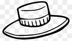 Top, Outline, Drawing, Lady, Girl, Sun, White - Clip Art Hat Top, Outline, Drawing, Lady, Girl, Sun, White - Clip Art Hat