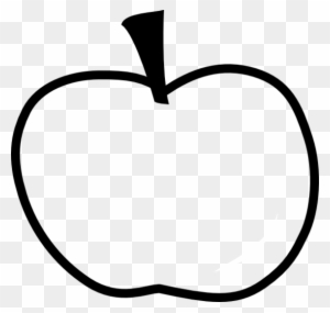 Apple Outline Clipart - Shape Of An Apple