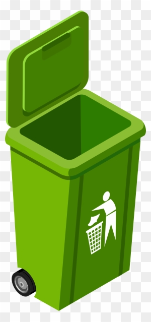 Green Trash Can Png Clip Art Image - Trash Can Clip Art