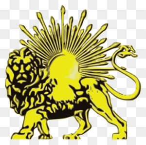 Filelion And Sun Drawing - Lion And Sun Symbol