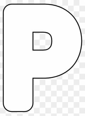 Printable Peace Sign - Letter P In Bubble Letters