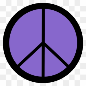 Purple Clipart Peace Sign - Make Love Not War Peace Sign
