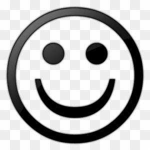 Smiley Face Clipart Black And White - Smiley Face Symbol Black And White