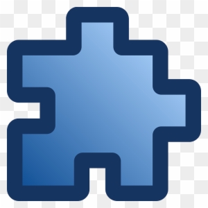 Free Vector Icon Puzzle Blue Clip Art - Puzzle Piece Pixel Art