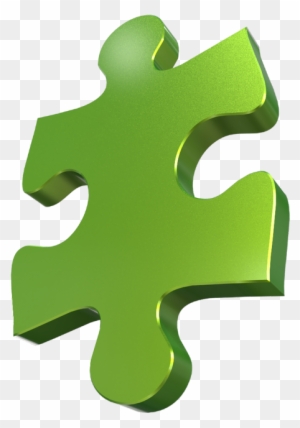 Save - Green 3d Puzzle Piece