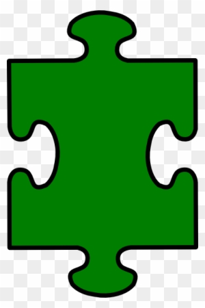 Puzzle Piece Green Clip Art At Clker - Green Puzzle Piece Clip Art