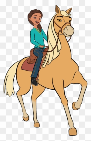 Lucky Riding Spirit Spirit Lucky Pru Riding Chica Linda - Spirit Riding Free Png