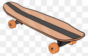 Skateboard Clipart Black And White Free - Skateboard Clipart