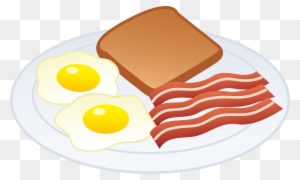 Download Breakfast Clip Art Free Clipart Of Breakfast - Bacon And Eggs Drawing