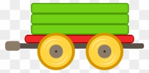 Train Car Toy Green Transport Railway Child - Train Car Clipart