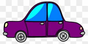 Car Purple Cartoon Transport Clip Art - Car Clip Art