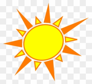 Summer Sun Weather - Yellow And Orange Sun