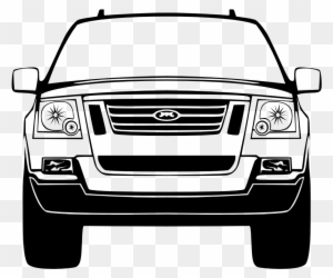 Car - Car Silhouette Front Png