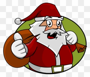 Free To Use Amp Public Domain Santa Claus Clip Art - Like On Santa Claus Social Media Drawstring Bag