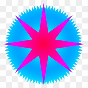 Star Clipart With Rays - Bear Abstract