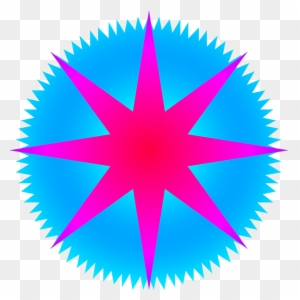 Star Clipart With Rays - Bear Abstract