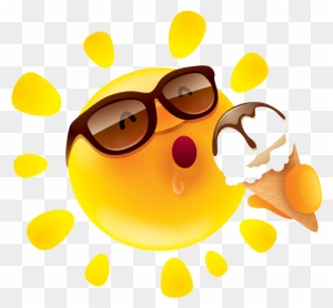 Cartoon Royalty-free Clip Art - Summer With Sun And Ice Cream