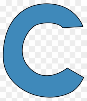 Blue Alphabet Letter C Clip Art Image Clipart - Letter C Clipart