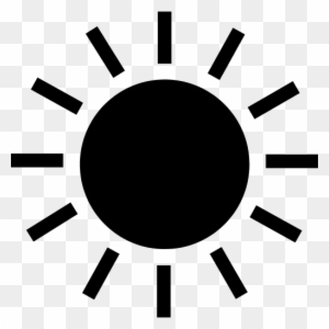 Summer, Sun, Weather Icon - Sun Icon Black And White