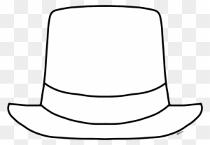 {free} Blank New Year Top Hat Clip Art - New Years Hat Outline