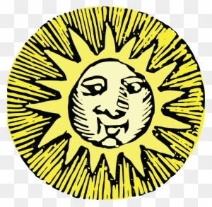 Free Clipart Of A Sun With A Face - Let The Sun Shine Magnets