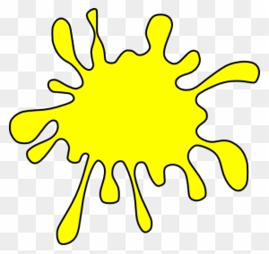 Yellow Splatter Clipart - Yellow Paint Splatter Clip Art