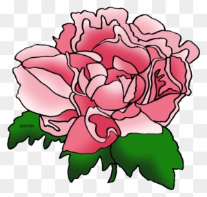 Indiana State Flower - Peonies Flower Clip Art