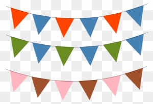 Free Pennant Flag Clipart - Blue Flag Banner Png