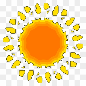 Sun, Bright, Shining, Simplification - Sun Set Png Transparent Background