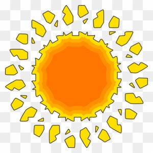 Sun, Bright, Shining, Simplification - Sun Set Png Transparent Background