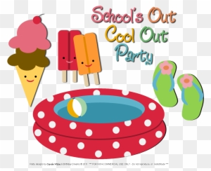 Schools Out Clip Art For Summer Cliparts - Free Pool Party Clip