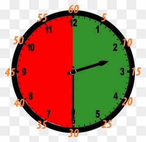 Clipart Images Of Clock - Quarter After Clipart