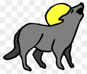 Moon, Sun, Cartoon, Animal, Coyote, Howling - Imagenes De Un Coyote Animado