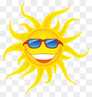 Sun Clipart Clear Background - Sun With Sunglasses Png