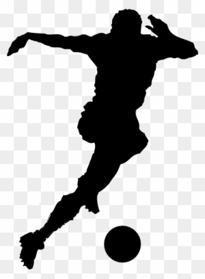 Football Player Silhouette Clip Art Free Cfxq - Soccer Player Silhouette Png