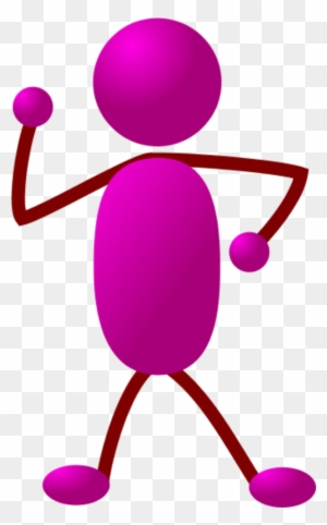 Stick Man Figure Dancing - Stick People Clip Art