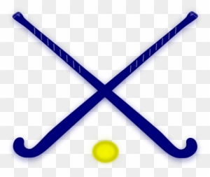 Blue Field Hockey Clip Art