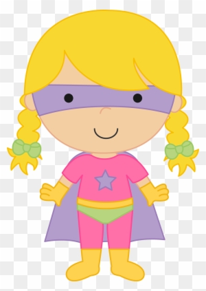 Super Girl Clipart Kid - Superhero Clip Art Girls