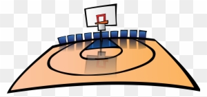 Clipart Basketball Court - Basketball Court Cartoon