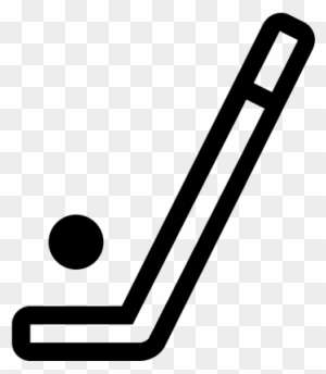 Hockey Stick And Ball Sportive Symbol Vector - Hockey Stick Logo