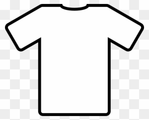 T Shirt - Black and white clipart. Free download transparent .PNG