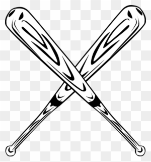 Baseball Bat Bat Baseball Crossed Equipment - Baseball Bat Clip Art