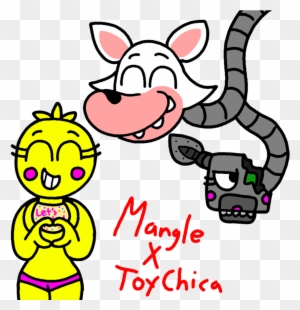 Mangle X Toy Chica By Kriztian-draws - Comics