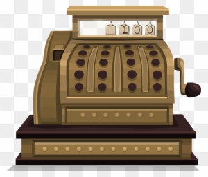 Retro Cash Register Clipart - Old Fashioned Cash Register