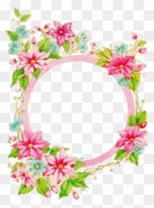 Discover Ideas About Moldings - Flowers Frame Circle Png