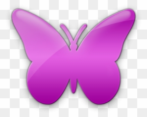 Event Management Services - Butterfly Icon Purple Glossy